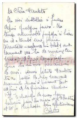 Juan-les-Pins — A Pinède e a Praia — CPAdeCollection n° 38 — Verso