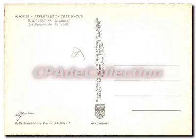 Juan-les-Pins — Passeio do Sol — Edições Diplomata — Verso