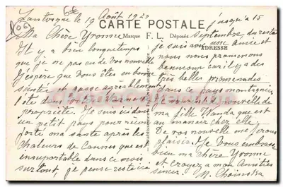Lantosque (A.-M.) — Ogólny widok — Le Rivet — Wyd. Trastour Tabacs — nr 836 — Rewers