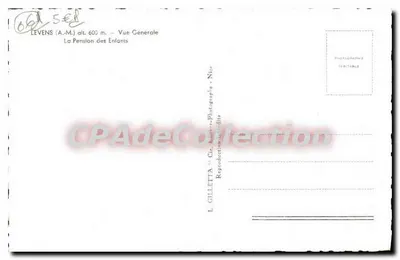 Levens (A.-M.) — Ogólny widok — Pension dzieci — L. Gilletta, fotograf — Rewers