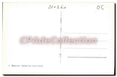 Menton - Kerk van het Heilig Hart — C.A.P. - n°5 — Achterkant