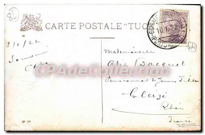 Menton, El Puente San Luis — oficina de aduanas — editor Oilette, n°18 — Reverso