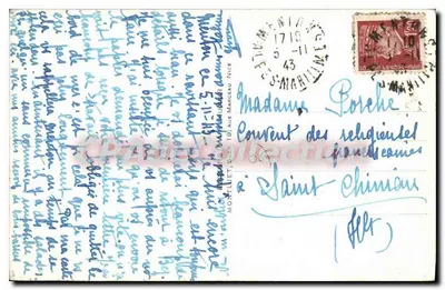 Menton — Citroenfeesten — Lokale Klederdragers — Munier n°271 — Achterkant