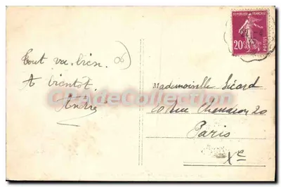Menton — O Monumento aos Mortos — editor desconhecido, n° 0134 — Verso