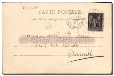 Menton — Stara ulica — Wydawnictwo Giletta, n° 575 — Rewers