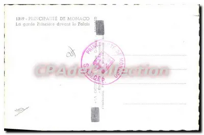 La Cisogne — Straż cywilna przed pałacem — La Cisogne — Rewers