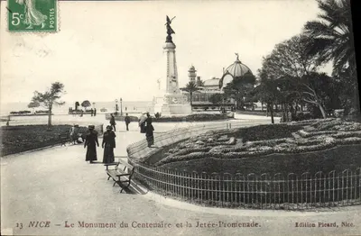 NICE – Pomnik Centennia i Promenada – Wydawnictwo Picard, Nice.