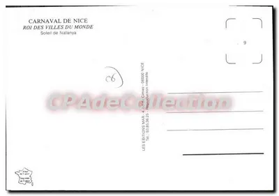 Carnaval de Nice — Sol de Natanya — Edições MAR — Verso