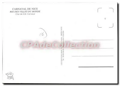 Carnaval de Nice — Rei das Cidades do Mundo — Éditions Mar — Verso