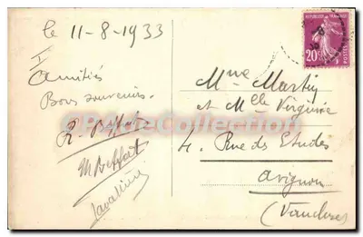 Peira-Cava - alt. 1500 m — La Maîris e as Alpes — editor não identificado, número de série 162 — Verso