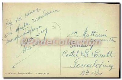 Peïra-Cava (Wys. 1.589 m.) — Le Rocca-Serra — Wydawca nieznany — Rewers