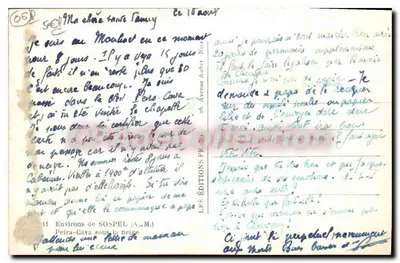 Peïra-Cava pod śniegiem — okolice Sospel (A.M.) — Les Éditions Fr. (n° 662) — Rewers