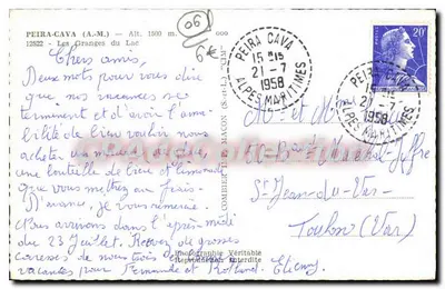 Peira-Cava — Le Grange du Lac — Cimy — Verso