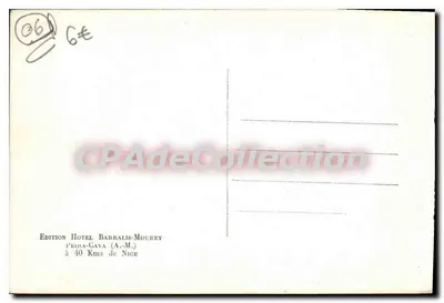 Peïra-Cava (A.M.) — Wejście do Wsi — Wydawnictwo Hotele Barralis-Mourey — Rewers