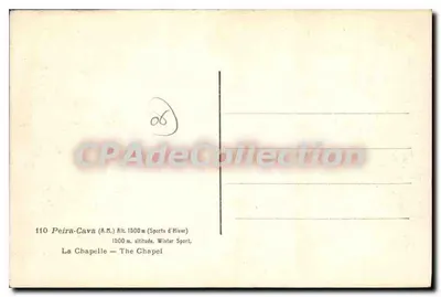 A Capela — Peira-Cava — 1500 m (Esportes de Inverno) — Verso