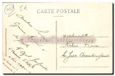 Peïra-Cava — Letnia stacja, ogólny widok lasu i hoteli — Wydawca GLETTA, Nîmes — Rewers