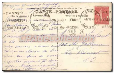Roquebrune — Vista geral — R. M. (n° 1466) — Verso