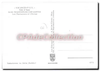 Hotel Iris — Roquebrune-Cap-Martin — Edições MEXICHROME — Verso