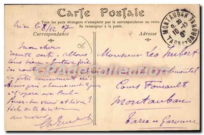 Vista sulla Turbie e sulla Principessa di Monaco, presa dal Mont Bataille — editore non identificato — Verso