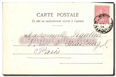 Vence (Alpes-Maritimes) — Algemene uitzicht — Uitgave Durand, n° 1108 — Achterkant