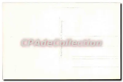 Villefranche-sur-Mer — Através dos Pinheiros — Bilhete postal antigo P. A. P. Strasbourg — Verso