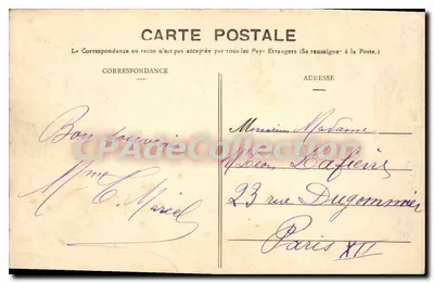 Villefranche-sur-Mer — Een Donkere Straat — BR 1659 — Achterkant
