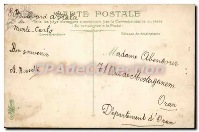 Côte d'Azur. Villefranche-sur-Mer. A Escadra na Baía — editor C. N. R. C., n° 3261 — Verso