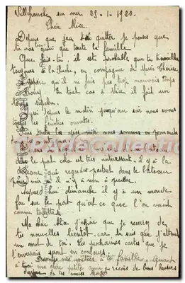 Villefranche-sur-Mer — La Caserne des Chasseurs Alpins — JND fot. n°1258 — Verso