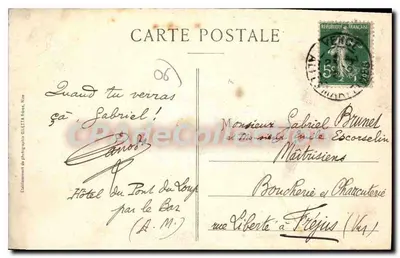 Gorges van de Wolfs — Waterval Courmes — Uitgave Gilletta, n°1122 — Achterkant