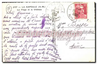 La Napoule — Zamek — Wydawnictwo Néo-veau — Rewers