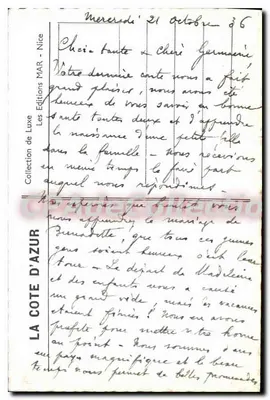 La Napoule - a praia e o Castelo — Edições MAR, número de série não visível — Verso
