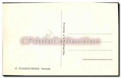 Saint-Martin-Vésubie — aldeia situada em montanha — C.A.P. Strasbourg — Verso