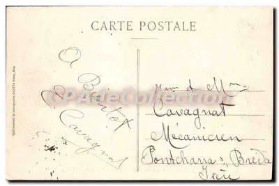 Most i doliny Loup — Linia południowa Francji — Wydanie Giletta nr 1123 — Rewers