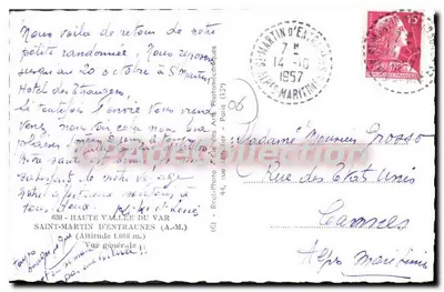 Saint-Martin-d'Entremont — Ogólny widok — Cap — Rewers