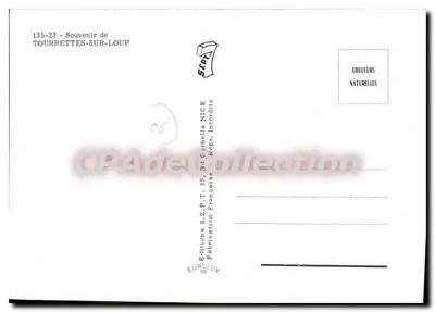 Tourrettes-sur-Loup — Una Idea de — Ediciones S.E.P.T. NICE — Reverso