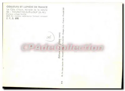 Tourettes-sur-Loup — wzmocnione wioski — Juvon — Rewers