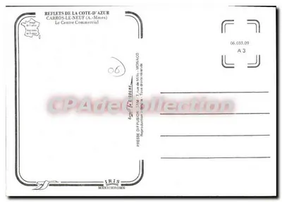 Carros-Le-Neuf — O Centro Comercial — Editor IRIS MEXICHROME — Verso