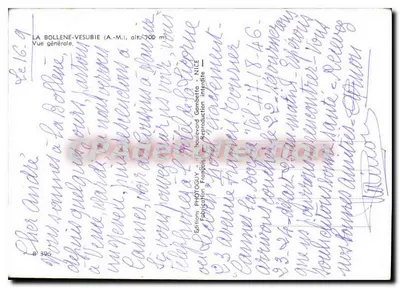 La Bollene-Vesubie (A.-M.) — Vista general — Éditions Photoguy, Niza — Reverso