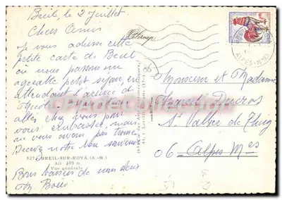 BREIL-SUR-ROYA — Vista geral — S.A. des Arts Photographiques — Verso