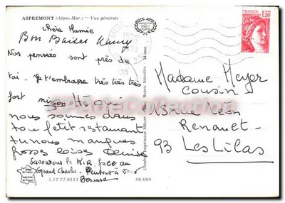 Aspremont (Alpes-Maritimes) — ogólny widok — Cambi Drukarnia — Rewers