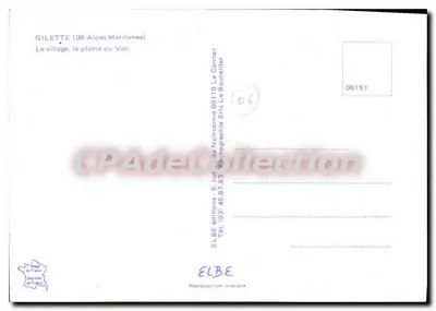 Gilette (06-Alpes-Maritimes) — Il paese, la pianura del Var — ELBE edizioni — Verso