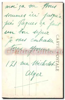 Algier - Bulwar Republiki i Rampy — wydawca B. Souleil, nr 502 — Rewers
