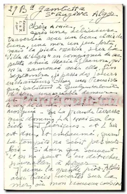 Argel e suas terraces — vista panorâmica com duas mulheres cobertas — edição L. & X., n° 9125 — Verso