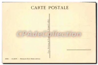 Algérie — Moskwa Sidi-Abderrahman — Wyd. Horizons de France, A. Bougaault — Rewers