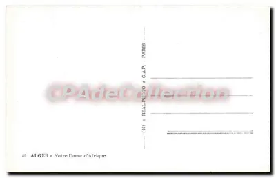 ALGER - Najświętsza Maryja z Afryki — wydawca C.A.P. - nr 89 — Rewers