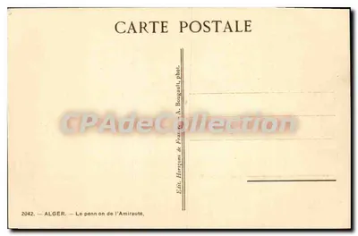 Le pennon de l'Amirauté — Alger — Édit. Horizons de France, n° 2042 — Rewers