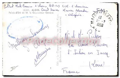 Cygula — Pałac Leciwa Pana Gubernatora Generalnego — Wydawca Francja — Rewers