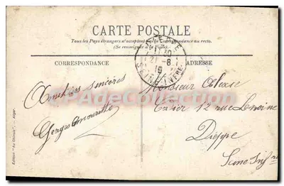 Algier — Katedra — Wydawnictwo 'Au Chinois' — Rewers