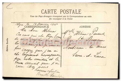 Algier - Ogólny widok i Sport Wodny — Wydanie Euréka n°1015 — Rewers