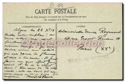Algeria - Via Kheber nella Kasbah — Collezione Régence - A. L., edito da Alger — Verso